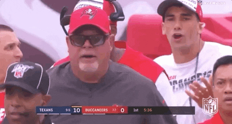 Tampa Bay Buccaneers Coach Bruce Arians Mad GIF