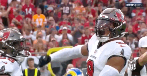 Tampa Bay Buccaneers Joe Tryon Shoyinka Chest Pound GIF