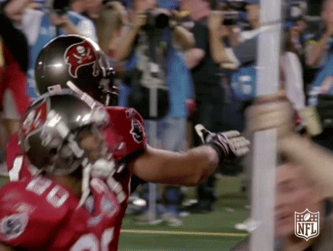 Tampa Bay Buccaneers John Lynch Waving Flag GIF