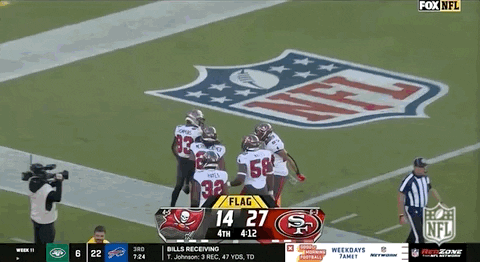 Tampa Bay Buccaneers Running In Field GIF