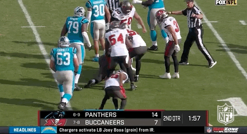 Tampa Bay Buccaneers Running With Football GIF
