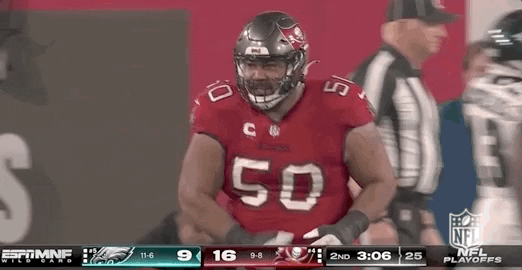 Tampa Bay Buccaneers Vita Vea Jumping GIF