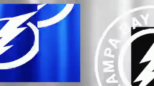 Tampa Bay Lightning Logo on Blue Silver
