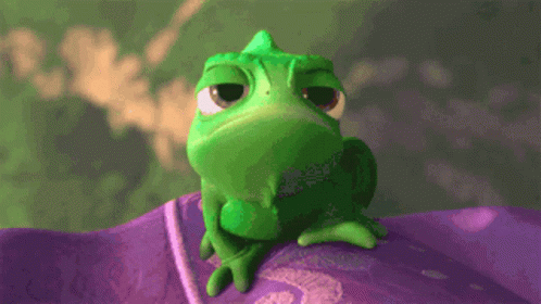 Tangled Bored Pascal Face GIF