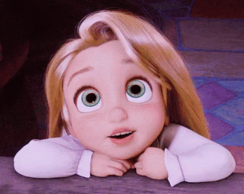 Tangled Cute Rapunzel Childhood GIF