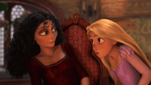 Tangled Rapunzel And Mom Gothel GIF