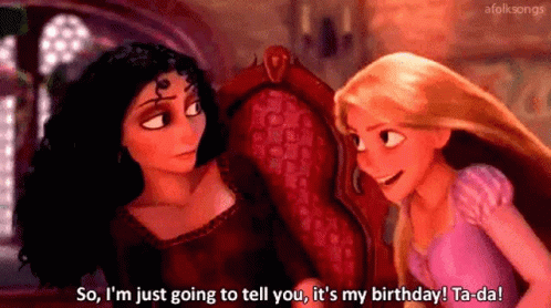 Tangled Rapunzel's Birthday With Gothel GIF