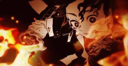 Tanjiro And Giyu Animation GIF