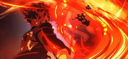 Tanjiro Hantengu Fire Power GIF