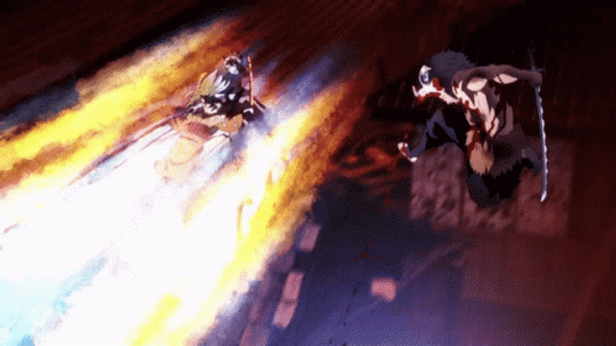Tanjiro Vs Daki GIF