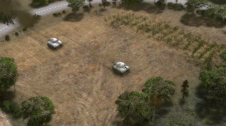 Tank Drifting Smoothly GIF