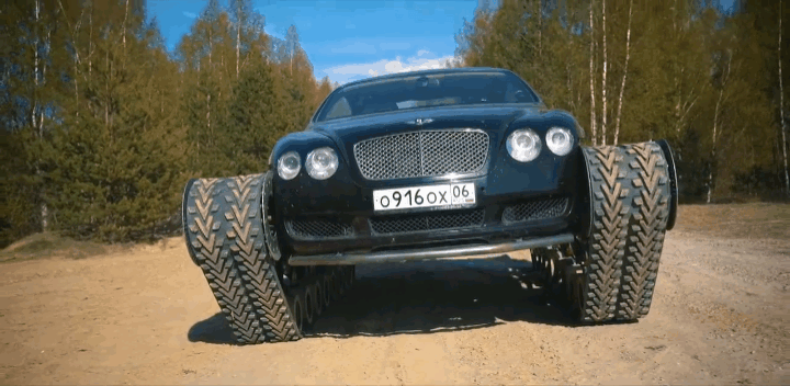 Tanker Wheeled Bentley GIF