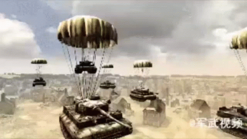 Tanks Flying And Speeding GIF