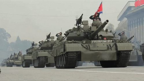 Tanks Marching Peacefully GIF