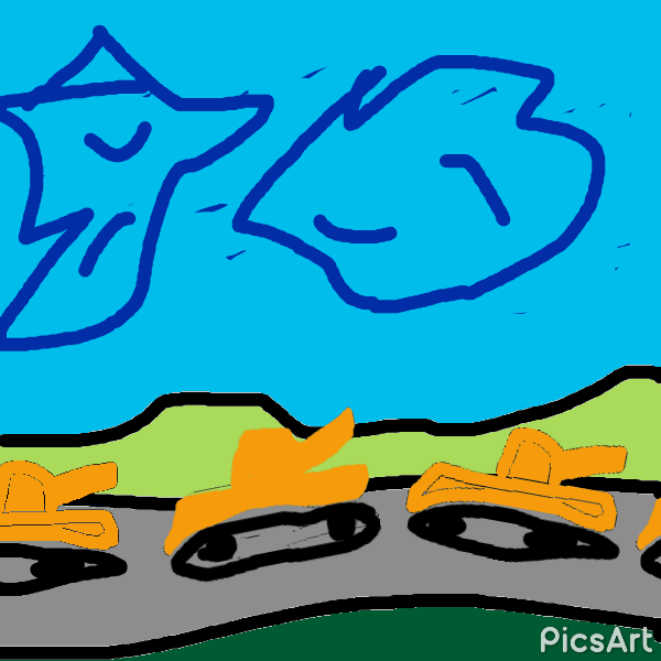 Tanks Moving Sketch GIF