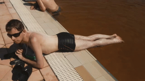 Tanning At Dirty Waters GIF