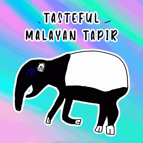 Tapir Saying Tasteful Malayan Tapir