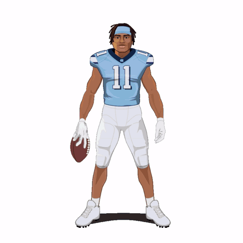 Tar Heels Football Player Drop Ball GIF