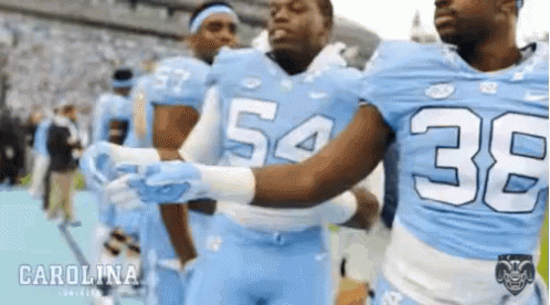 Tar Heels Football Player Sign GIF