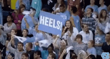 Tar Heels Football Supporters On Hype GIF