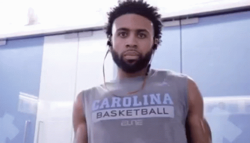 Tar Heels Player Shaking Shoulder GIF