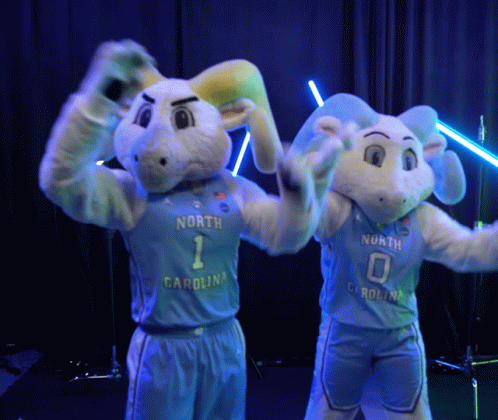 Tar Heels Two Rameses Dancing GIF
