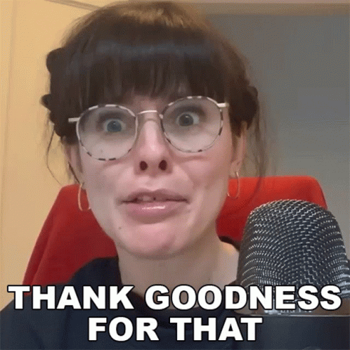 Tara Mooknee Thank Goodness GIF