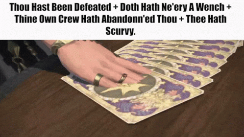 Tarot Cards Thou Hast Been Defeated GIF