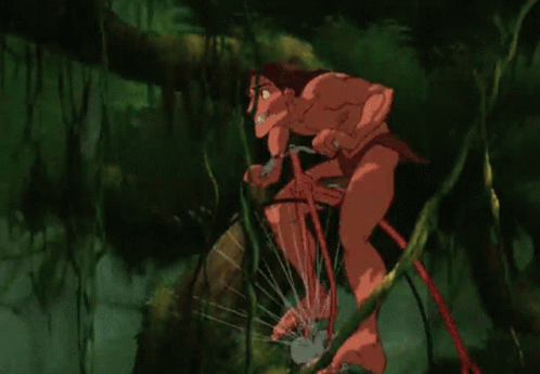 Tarzan 1999 Animated Film Bike Ride Jungle GIF