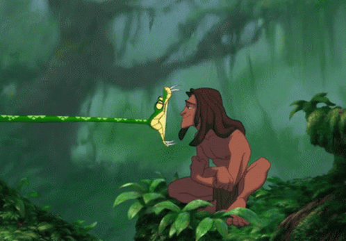 Tarzan Animated Movie Snake Bite GIF