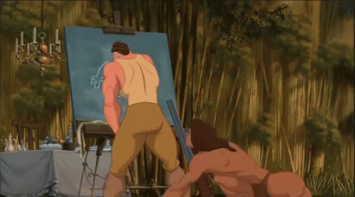 Tarzan Clayton Gorilla Teach Human Speech GIF