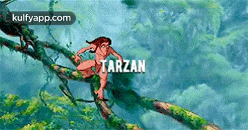 Tarzan Climbing Tree Branch