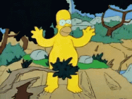 Tarzan Homer Simpson Nature Primal Yell GIF