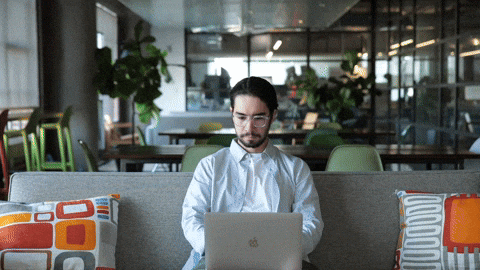 Task Completed Guy Closing Laptop GIF