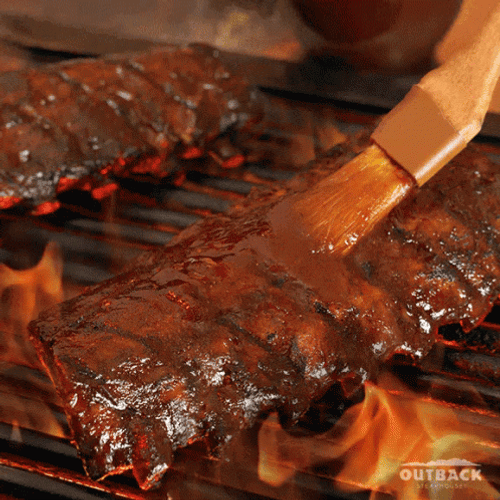 Tasty Bbq Ribs Burning Flames GIF