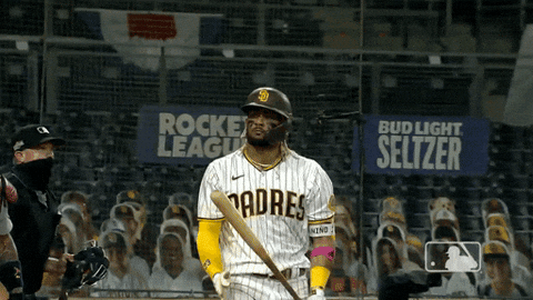 Tatis Jr Throws Bat GIF