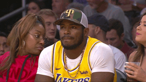 Tatis Jr Watching Basketball Game Lakers GIF
