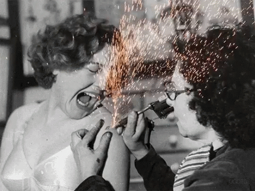 Sparking Tattoo Needle GIF