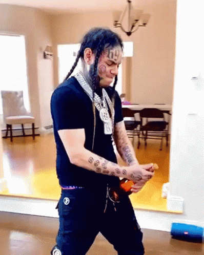 Tattooed Face Person With TD
