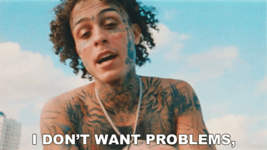 Tattooed I Don't Want Peace I Want Problems GIF