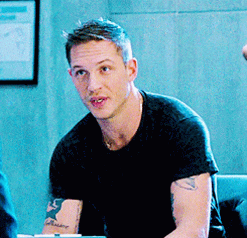 Tattooed Tom Hardy GIF