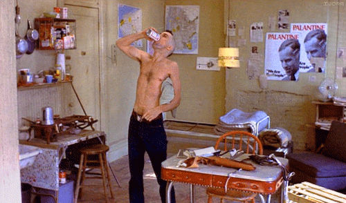 Taxi Driver Travis Bickle Drinking GIF