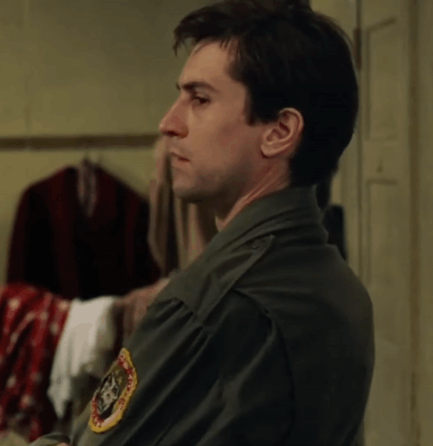 Taxi Driver Travis Bickle Facing Forward GIF