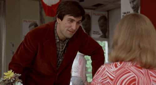 Taxi Driver Travis Bickle Staring At Betsy GIF