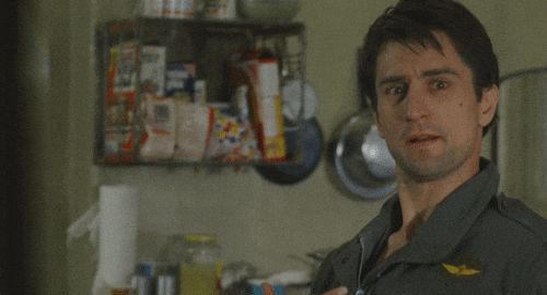 Taxi Driver Travis Bickle Turning Away GIF