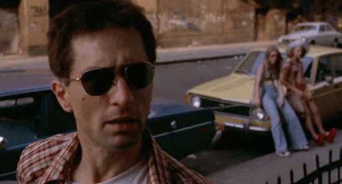 Taxi Driver Travis Bickle Wearing Sunglasses GIF