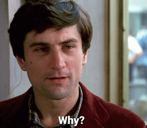 Taxi Driver Travis Bickle Why GIF