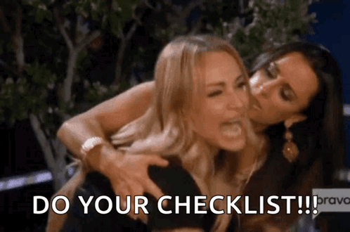 Taylor Armstrong Screaming Do Your Checklist GIF