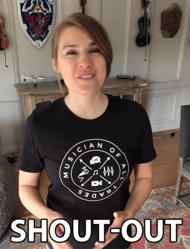 Taylor Davis Filming For Shout Out GIF