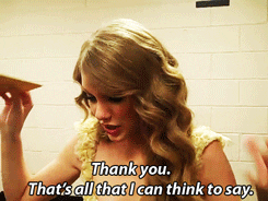 Taylor Swift Animated Thank You GIF